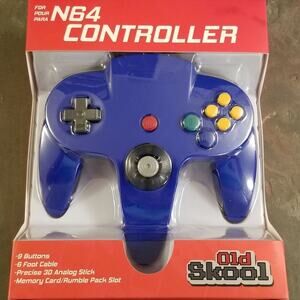 N64 Controller - Blue (NEW) - Nintendo64 - Nintendo - Old Skool